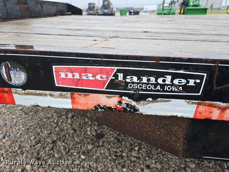 image for item DW3981 2005 Mac-Lander utility trailer