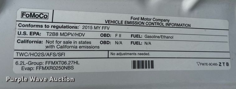 image for item DX3789 2015 Ford F250 Super Duty SuperCab pickup truck