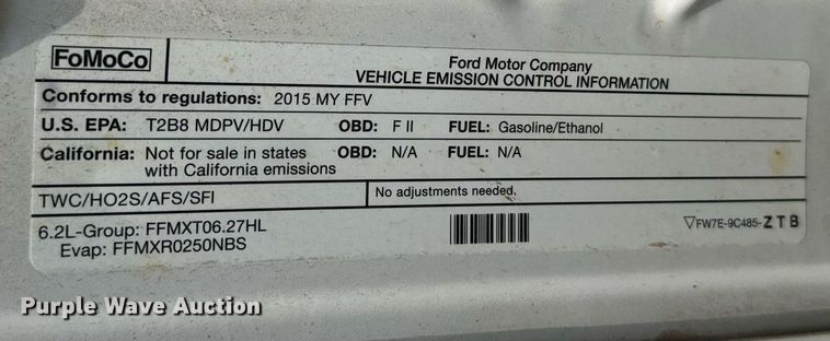 image for item DX3790 2015 Ford F250 Super Duty SuperCab pickup truck