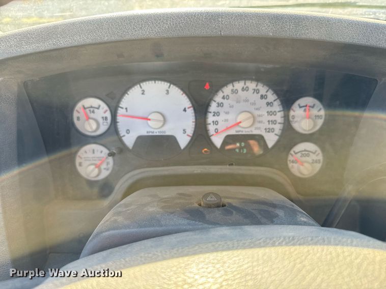 image for item DX3802 2008 Dodge Ram 5500HD Quad Cab flatbed truck