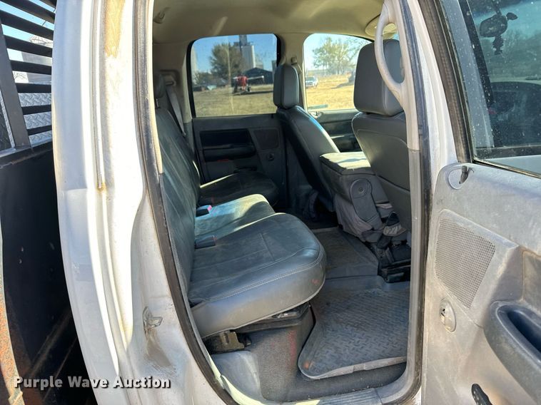 image for item DX3802 2008 Dodge Ram 5500HD Quad Cab flatbed truck