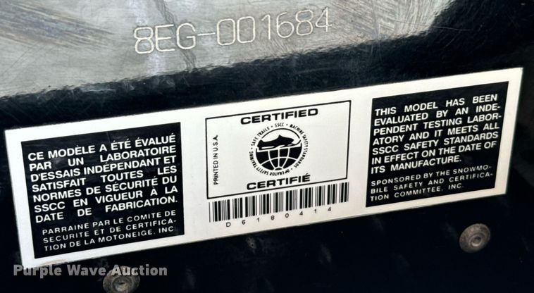 image for item DX3815 2000 Yamaha Phazer 500 snowmobile