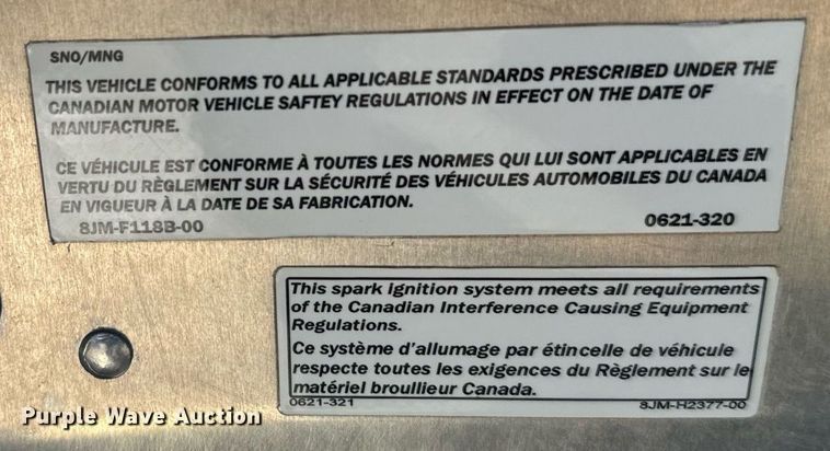 image for item DX3817 2014 Yamaha 120 SRX snowmobile