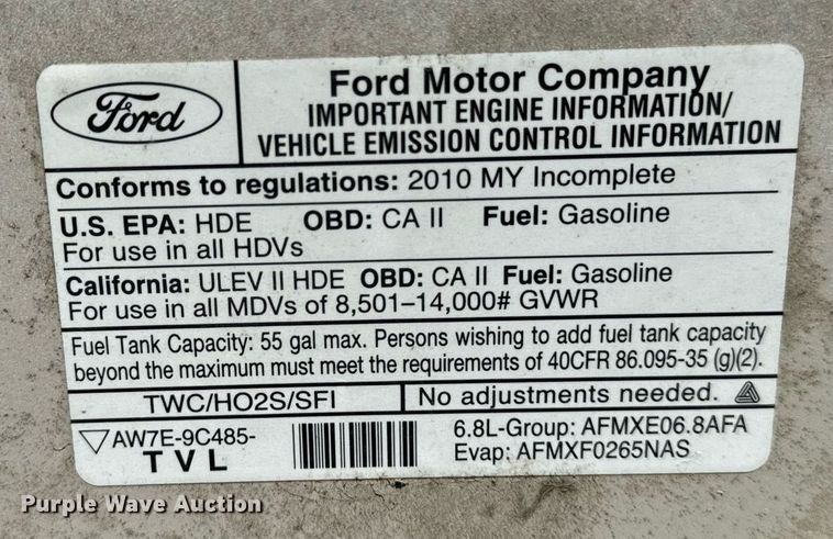 image for item EG6953 2010 El Dorado Aerotech Ford 200 shuttle bus