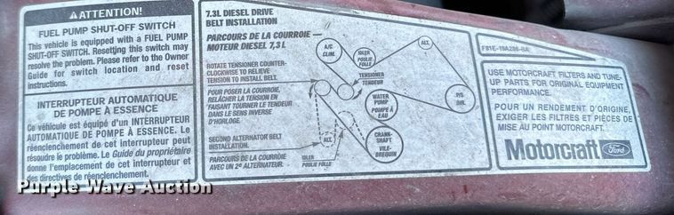 image for item EG6954 2002 Ford F550 utility / service truck