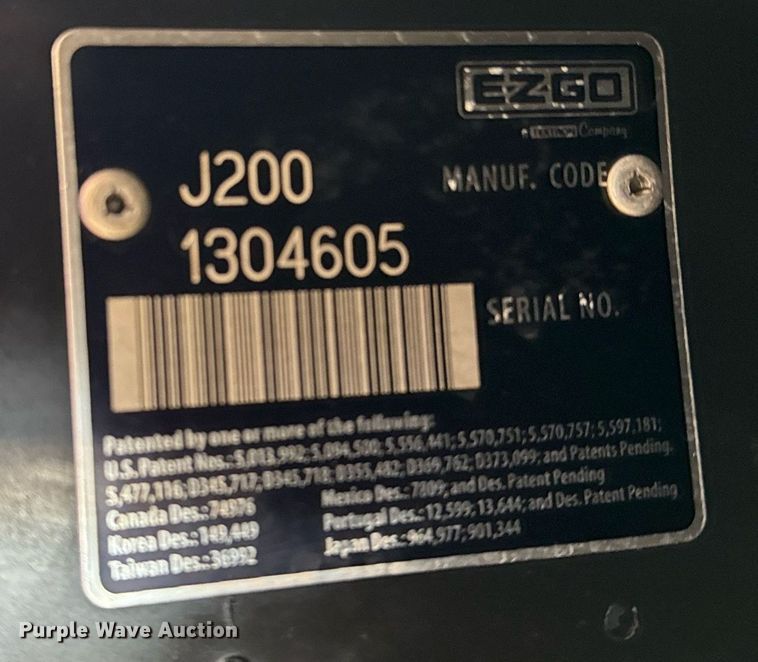 image for item EG7888 2000 EZ-GO golf cart