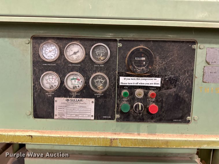 image for item EJ5101 (2) Sullair air compressors