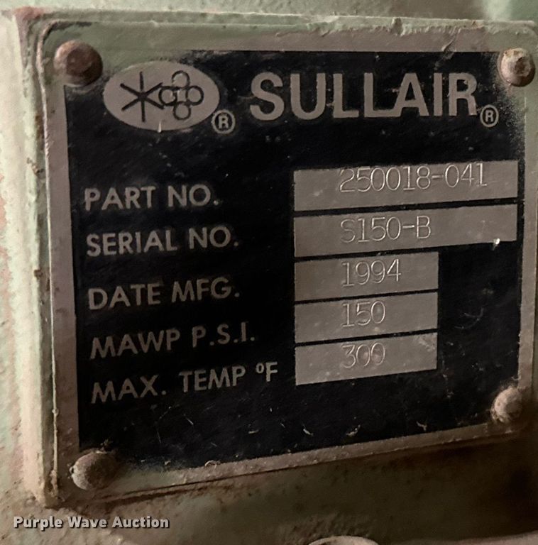 image for item EJ5101 (2) Sullair air compressors