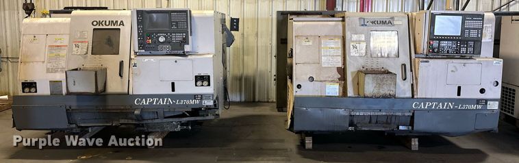 image for item EJ5102 (2) Okuma Captain L370MW CNC lathes