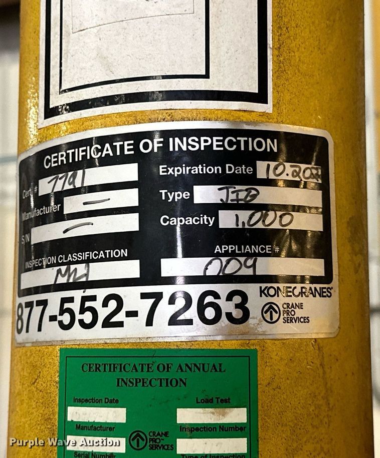 image for item EJ5116 (3) jib cranes