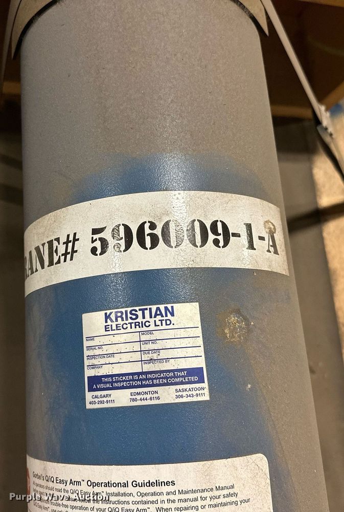 image for item EJ5121 (2) Gorbel jib cranes