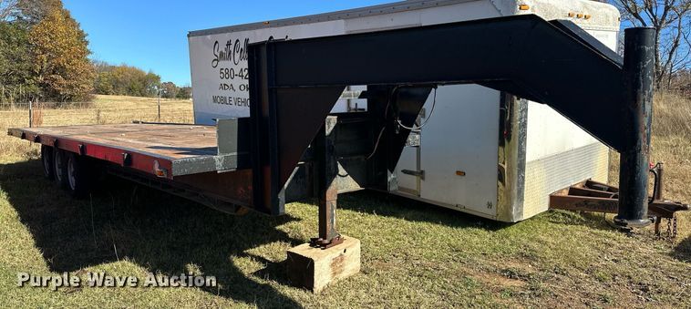 image for item EJ5154 Shop built flatbed trailer