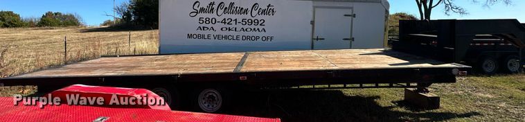 image for item EJ5154 Shop built flatbed trailer