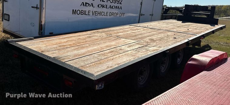 image for item EJ5154 Shop built flatbed trailer