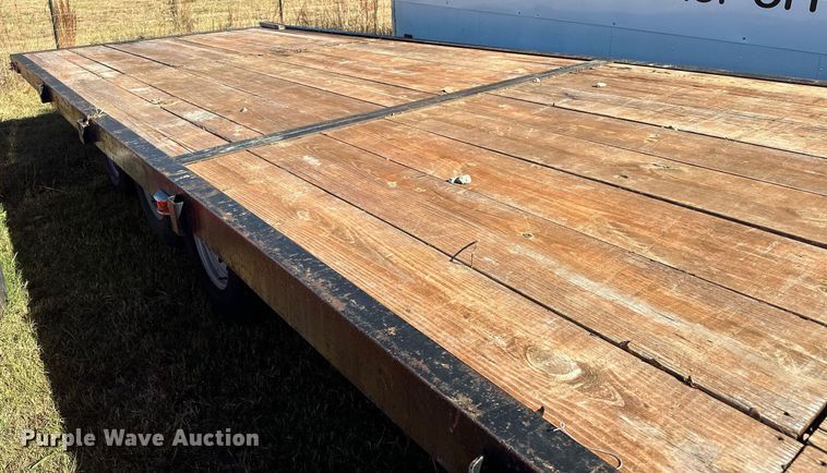 image for item EJ5154 Shop built flatbed trailer