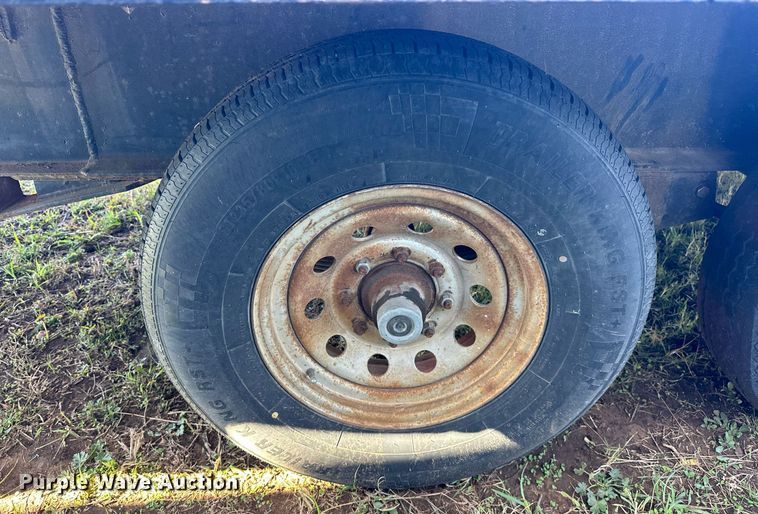 image for item EJ5154 Shop built flatbed trailer