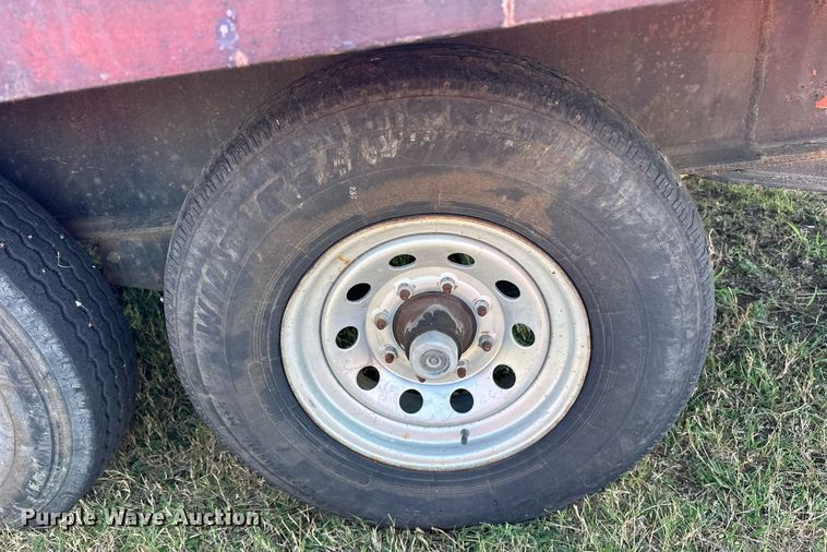 image for item EJ5154 Shop built flatbed trailer