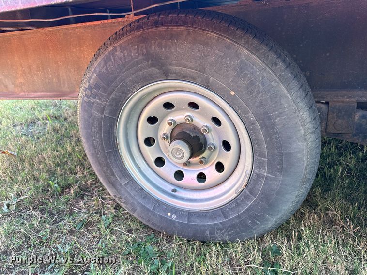 image for item EJ5154 Shop built flatbed trailer