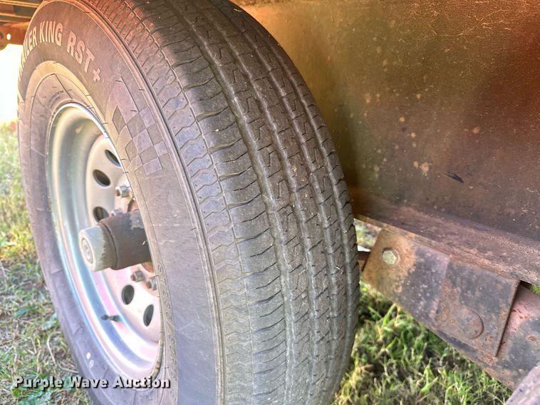 image for item EJ5154 Shop built flatbed trailer