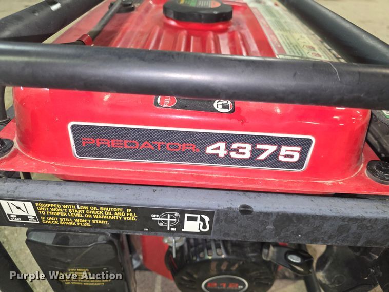 image for item EK2262 Predator 4375 generator
