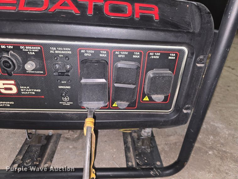 image for item EK2262 Predator 4375 generator