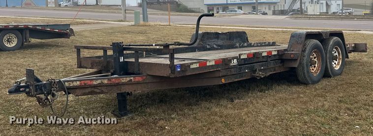 image for item EN2573 2009 Behnke BCT2014ET tilt deck equipment trailer