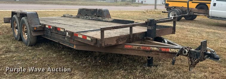 image for item EN2573 2009 Behnke BCT2014ET tilt deck equipment trailer