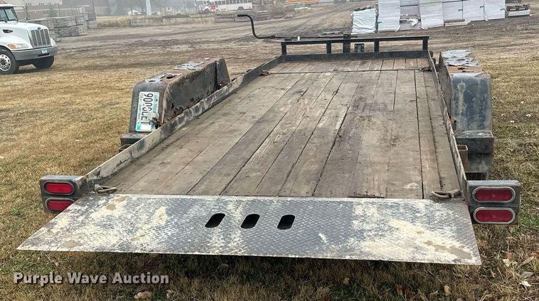 image for item EN2573 2009 Behnke BCT2014ET tilt deck equipment trailer