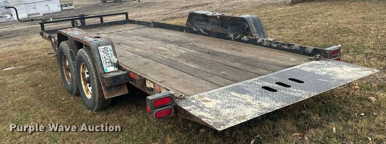 image for item EN2573 2009 Behnke BCT2014ET tilt deck equipment trailer