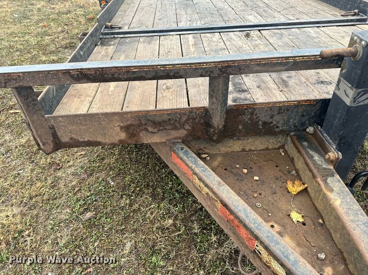 image for item EN2573 2009 Behnke BCT2014ET tilt deck equipment trailer