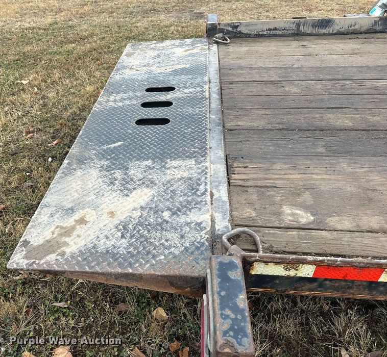 image for item EN2573 2009 Behnke BCT2014ET tilt deck equipment trailer