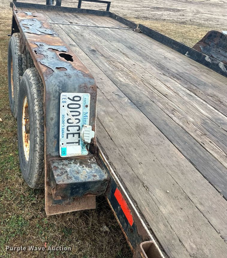 image for item EN2573 2009 Behnke BCT2014ET tilt deck equipment trailer