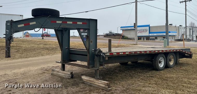 image for item EN2574 2012 Behnke FB8X521GN equipment trailer