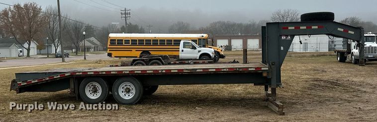 image for item EN2574 2012 Behnke FB8X521GN equipment trailer