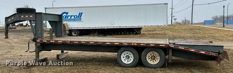 image for item EN2574 2012 Behnke FB8X521GN equipment trailer