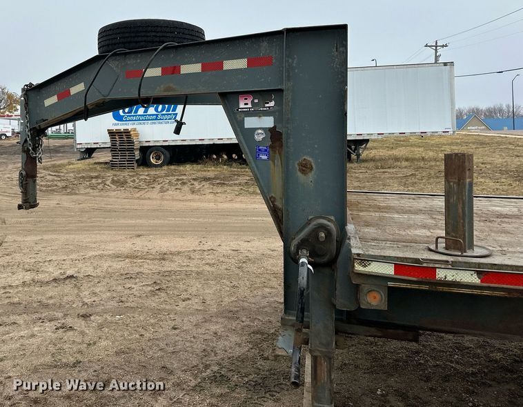 image for item EN2574 2012 Behnke FB8X521GN equipment trailer