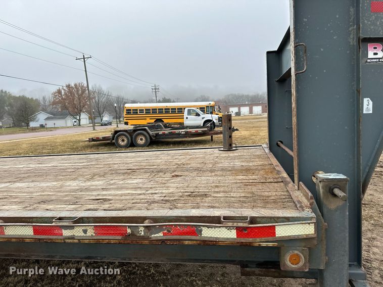 image for item EN2574 2012 Behnke FB8X521GN equipment trailer