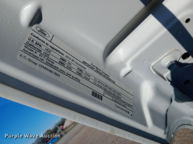 image for item EN8555 2012 Ford F450 Super Duty XL utility / service truck