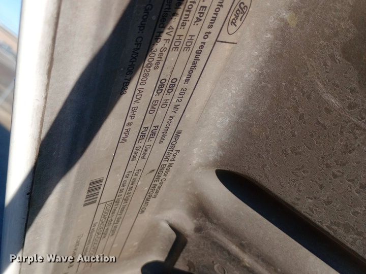 image for item EN8557 2012 Ford F450 Super Duty XL utility / service truck