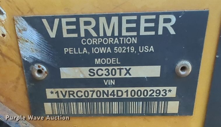 image for item EQ2497 2013 Vermeer SC30TX stump grinder