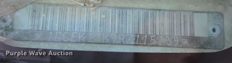 image for item EQ3573 1994 Chevrolet  K1500 pickup truck