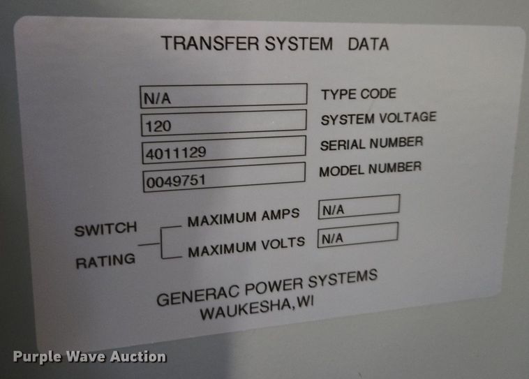 image for item EQ3599 Generac Power Systems  4434060100 generator