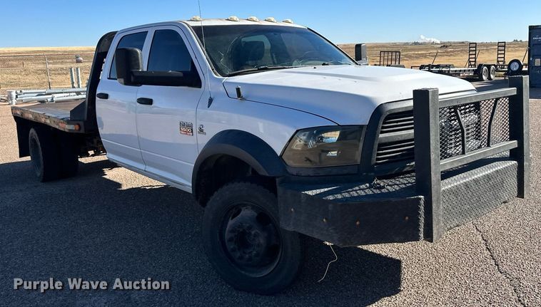 image for item ER8315 2012 Dodge Ram 5500HD Crew Cab flatbed truck