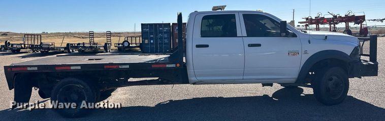 image for item ER8315 2012 Dodge Ram 5500HD Crew Cab flatbed truck