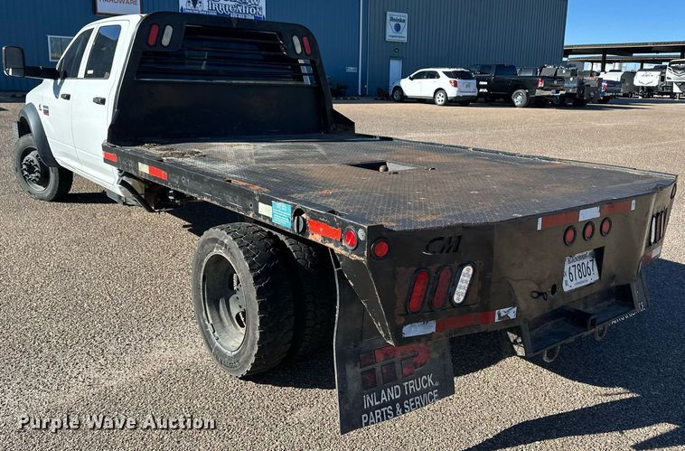image for item ER8315 2012 Dodge Ram 5500HD Crew Cab flatbed truck