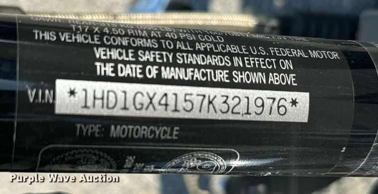 image for item IE9153 2007 Harley Davidson Dyna  motorcycle