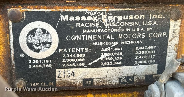 image for item LH9300 Massey Ferguson  MF35 Turf Special tractor