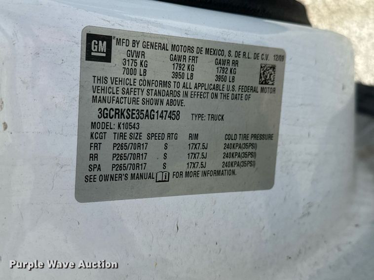 image for item MT9021 2010 Chevrolet Silverado 1500 Crew Cab pickup truck