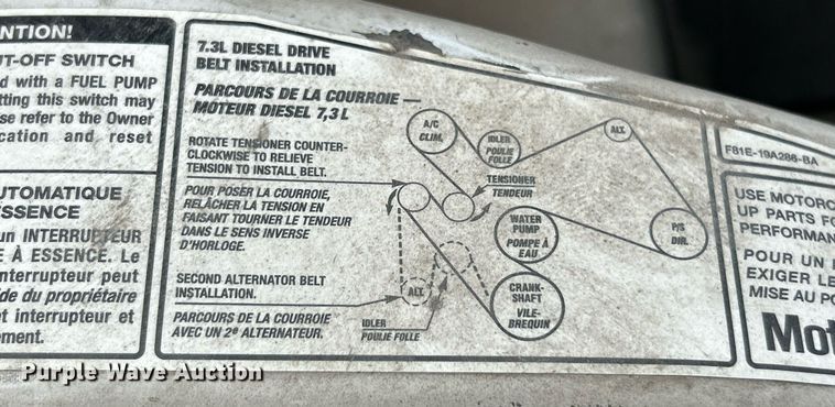 image for item NJ9564 1999 Ford F450 Super Duty XL flatbed truck