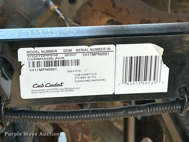 image for item NJ9577 2021 Cub Cadet utility vehicle